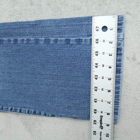 DKNY Jeans Women's 8S Blue Mid-Rise Bootcut Stretch Denim 28" Inseam Timeworn - Picture 9 of 16